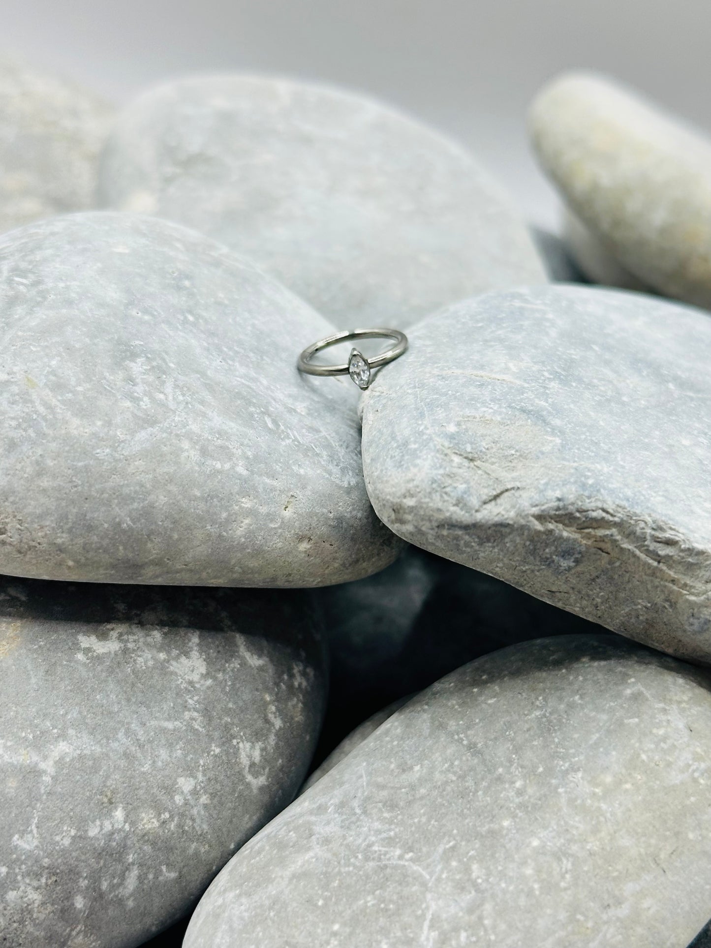 Titanium Marquise 10mm Clicker