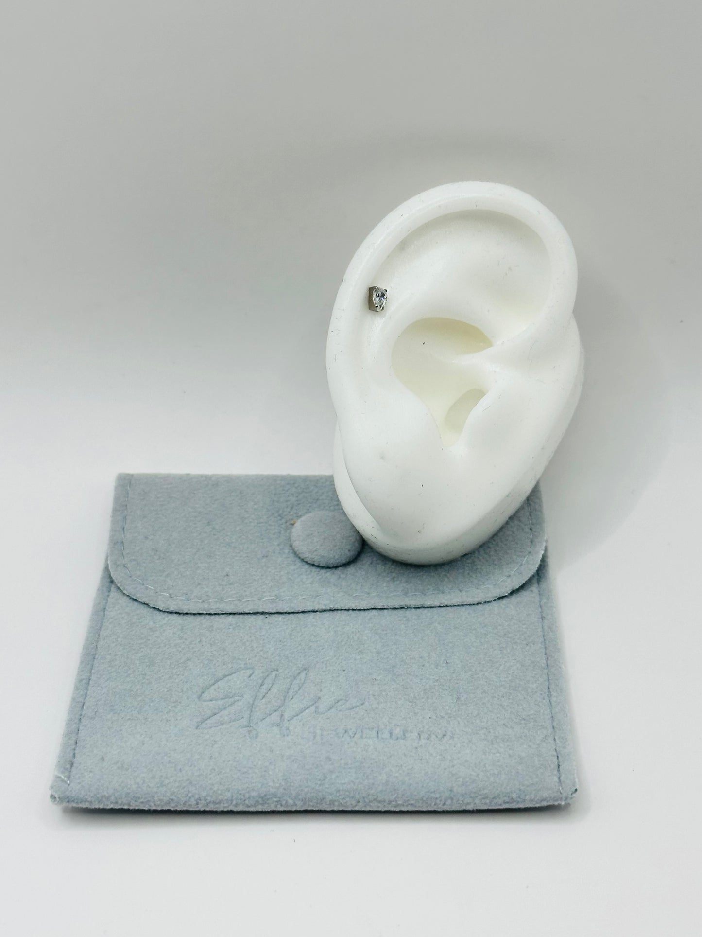 Titanium Teardrop Internally Threaded Stud