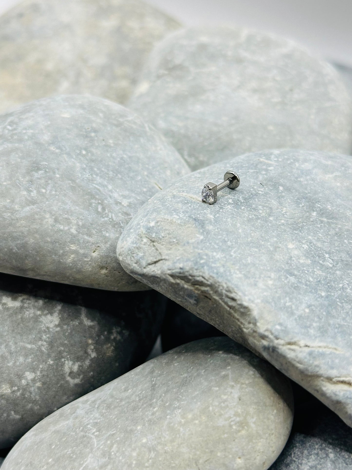 Titanium Teardrop Internally Threaded Stud