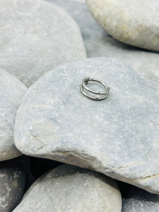 Double Titanium 10mm Hoop