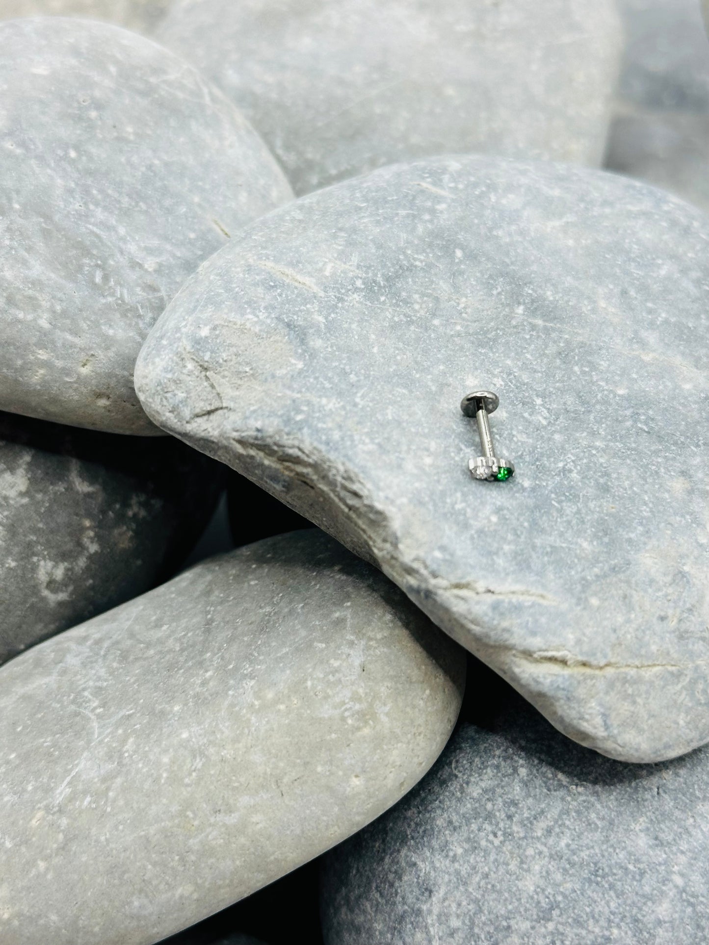 Two Tone Titanium Threadless End Stud