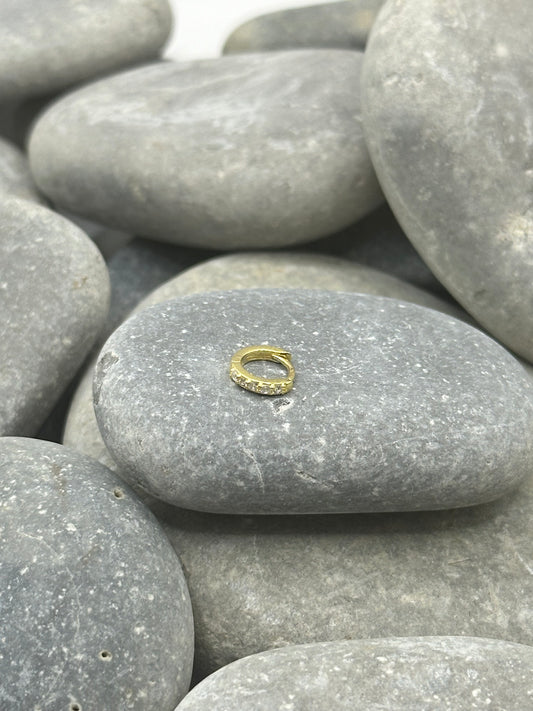 14k Yellow Gold Plated 6mm Hoop