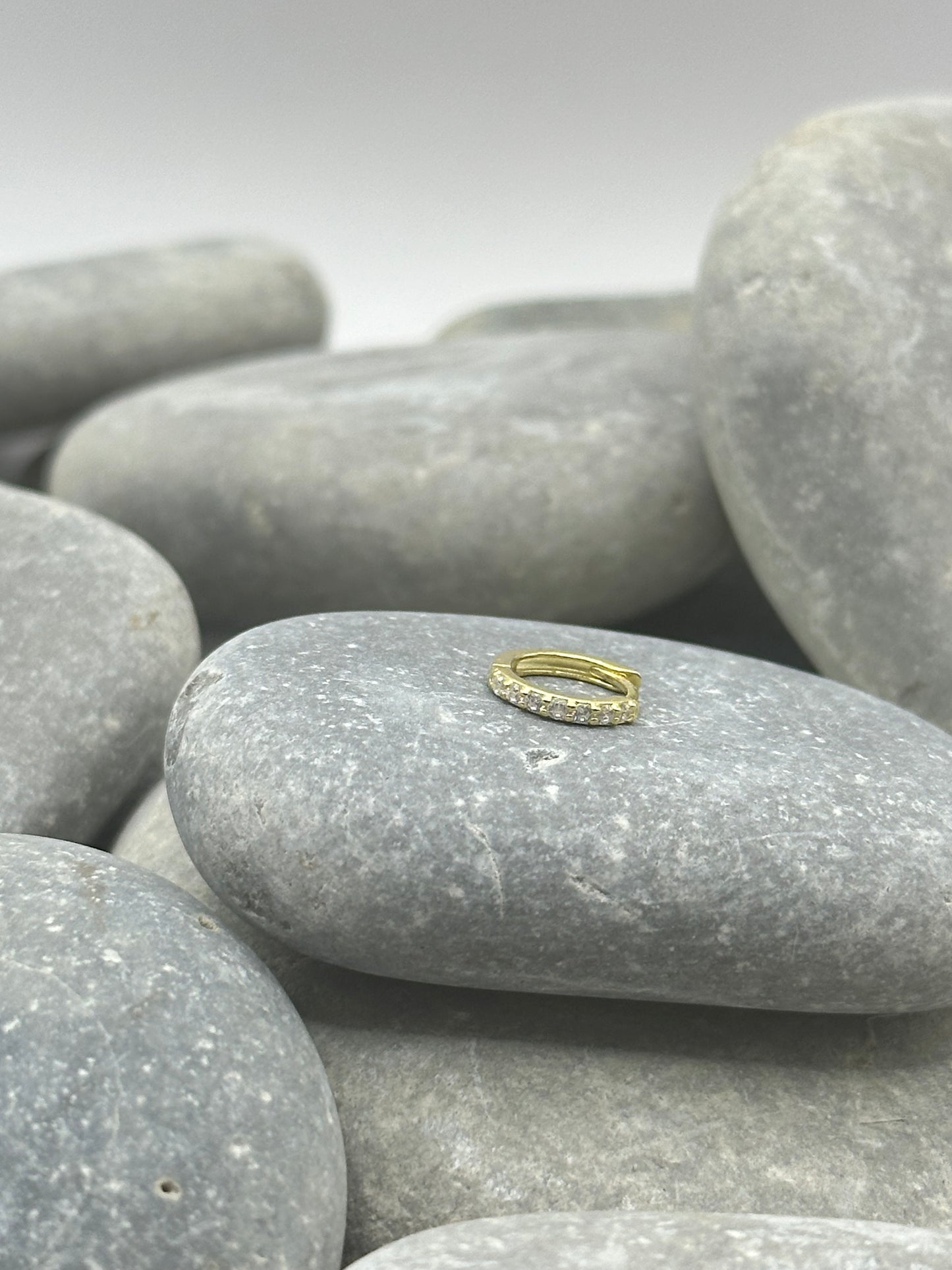 14k Yellow Gold Plated 8mm Hoop
